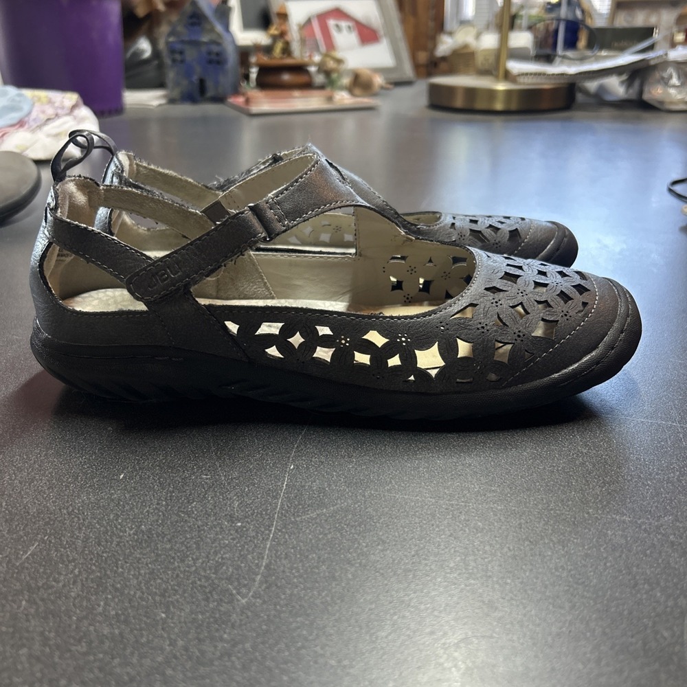 JBU by Jambu Comfort Mary Jane Flats Gray Women's Size 10